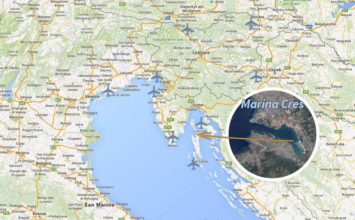cres kaart kroasië