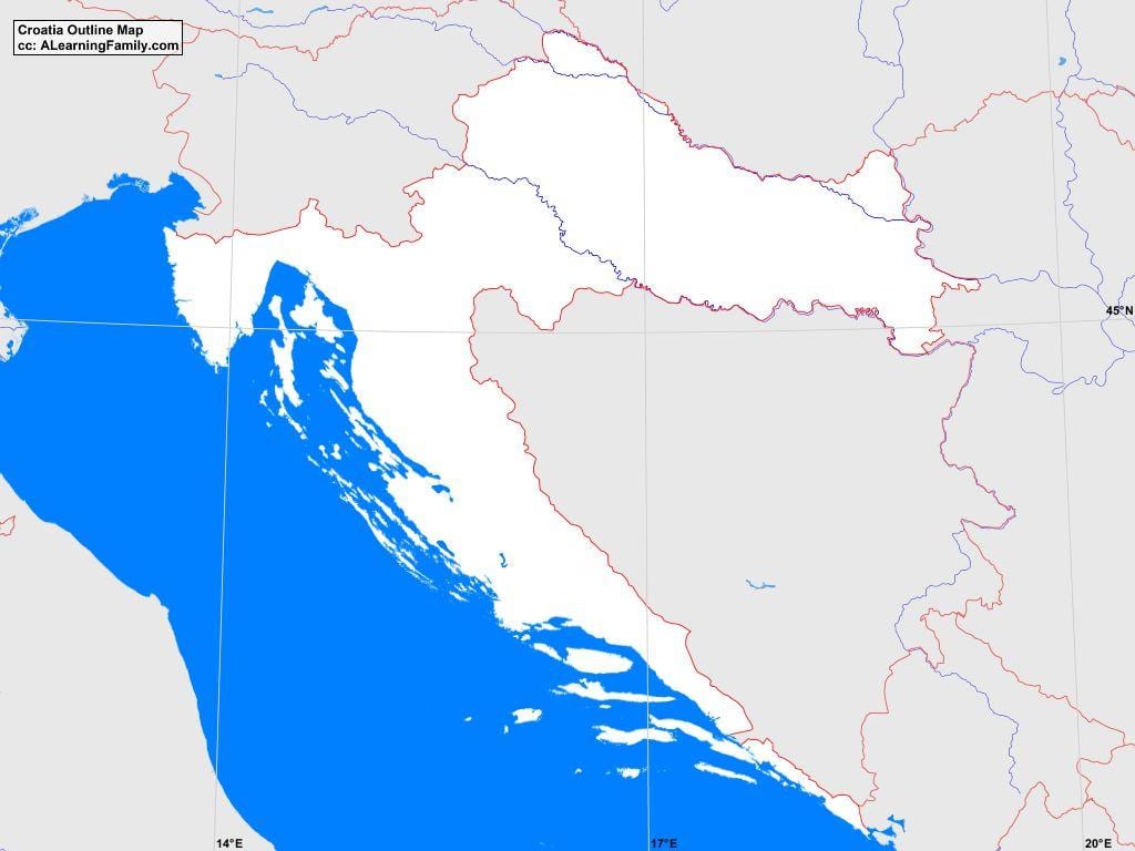 kroasië uiteensetting kaart