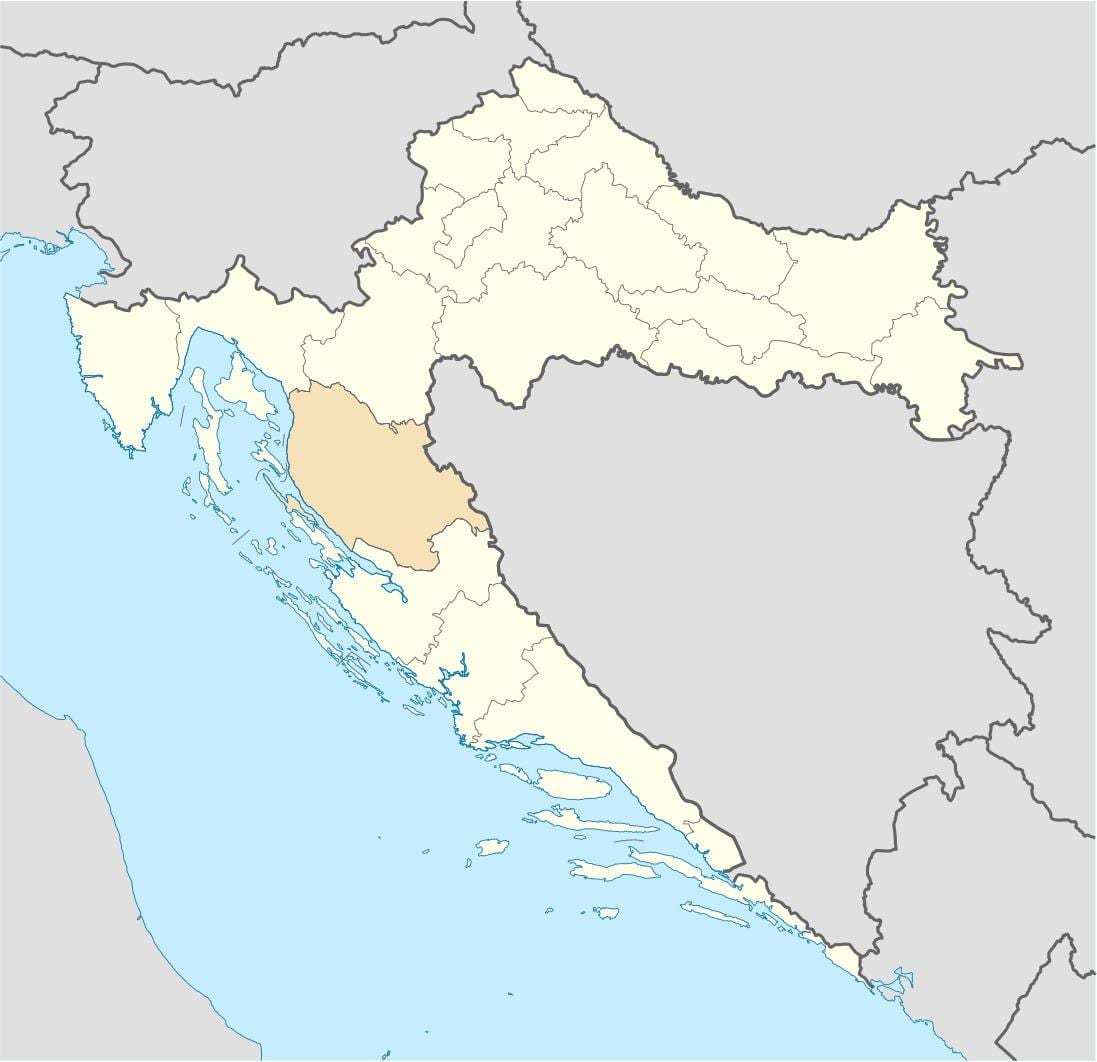 senj kroasië kaart