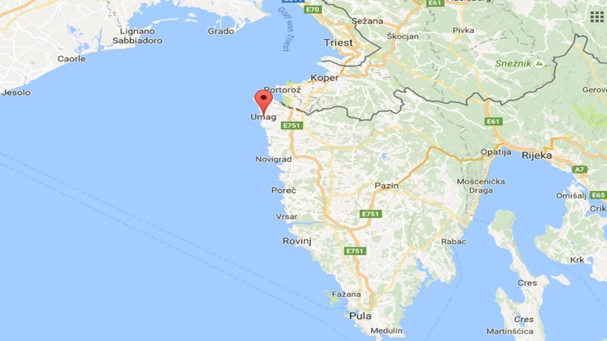 kaart van umag kroasië