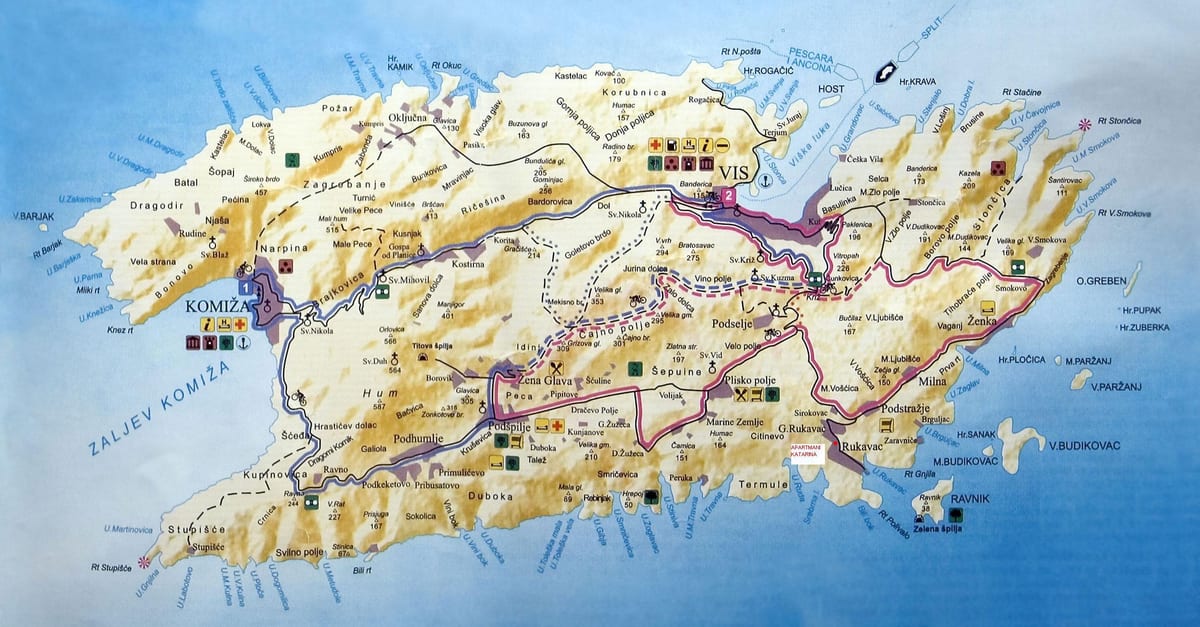 kaart vis kroasië