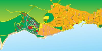Kaart van brac kroasië