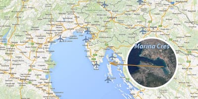 Cres kaart kroasië