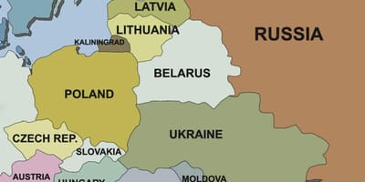 Kaart van kroasië en die naburige lande