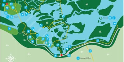 Krka nasionale park kroasië kaart