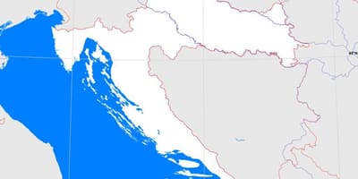 Uiteensetting kaart van kroasië