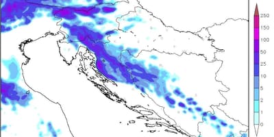 Kaart van kroasië radar