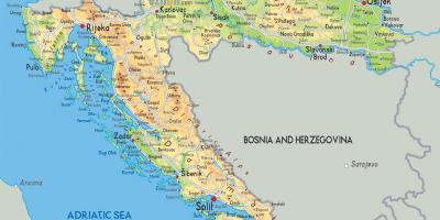 Kroasië in die kaart