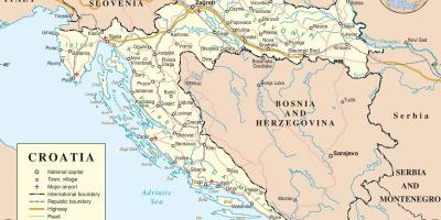Ry kaart van kroasië