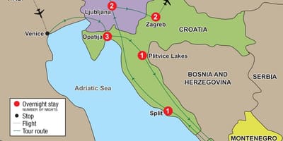 Kaart opatija kroasië