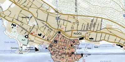 Kaart van rijeka kroasië