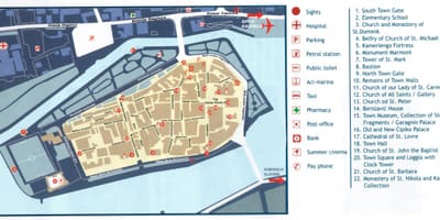 Kroasië trogir kaart