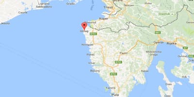 Kaart van umag kroasië