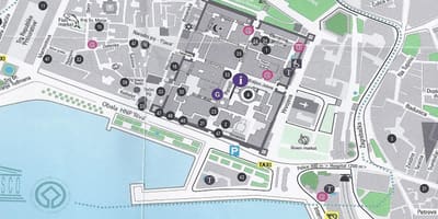 Straat kaart van split, kroasië